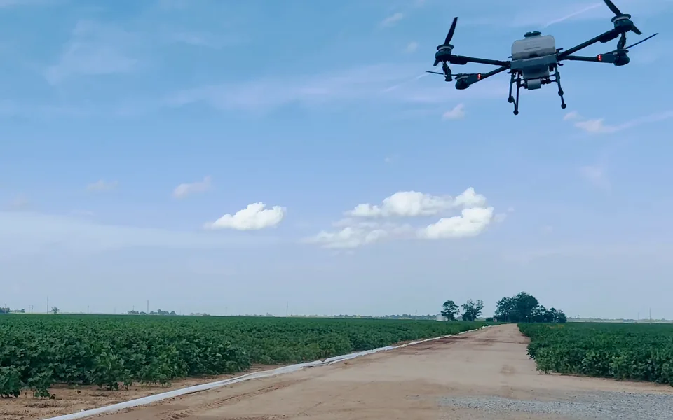 Talos T60X flying toward the camera